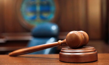 A gavel and a block is pictured on the judge's bench in this illustration picture taken in the Sussex County Court of Chancery in Georgetown, Delaware, U.S., June 9, 2021. REUTERS/Andrew Kelly