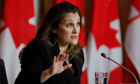 Canada’s finance minister, Chrystia Freeland, pledged C$30bn over five years to create a national child care program.