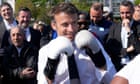 Photos of Macron boxing raise eyebrows in France after he comes out swinging against Putin