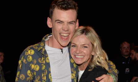 Zoe Ball with her son, Woody.