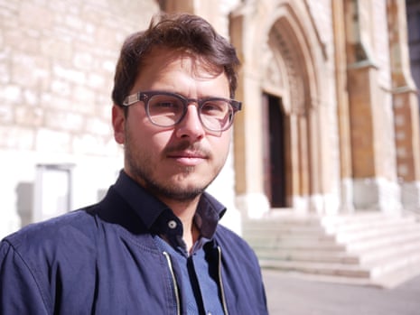 Timur Ilic . Sarajevo. Bosnia election story for Lizzy Davies.