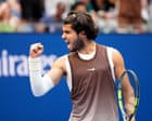 US Open tennis: Alcaraz beats Wu, Sabalenka, Pegula and Medvedev advance on day six – live
