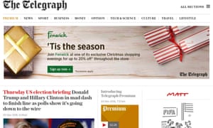 Telegraph website