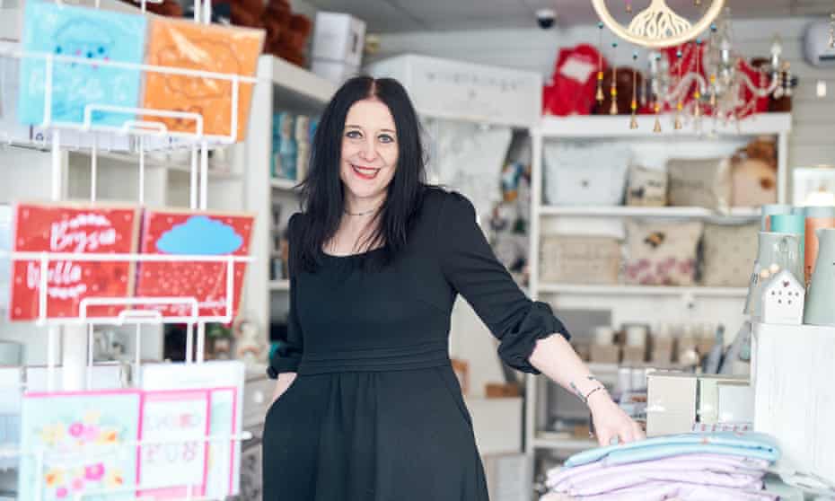 Alison Chapman, owner of Wonder Stuff gift shop inTreorchy, south Wales.