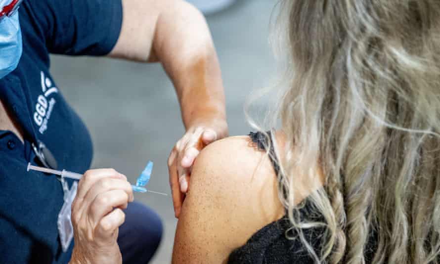 A pistillate receives a vaccine