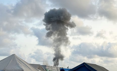 Aftermath of an Israeli airstrike in Khan Younis.