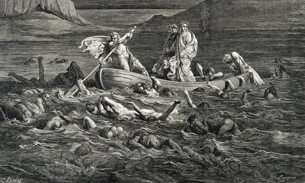 Dante and Virgil cross the Styx river in Gustave Doré’s interpretation of the poet’s vision of hell