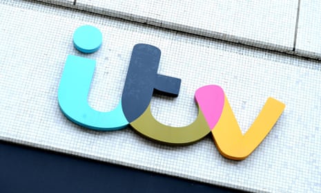 The ITV logo on the London Studios in London.