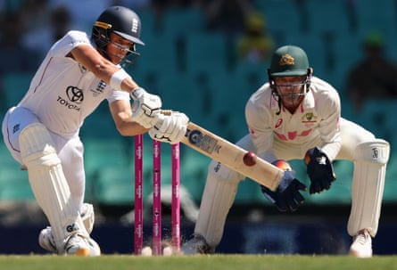England’s Jacob Bethell on his way to a century against Australia at the SCG.