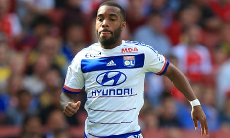 Alexandre Lacazette is in line to join Arsenal after scoring 37 times in 45 matches for Lyon last season.