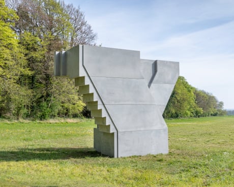 Rachel Whiteread review – leafy woods, glorious views and beautiful, brutal blights