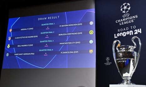 The Champions League quarter-final draw.