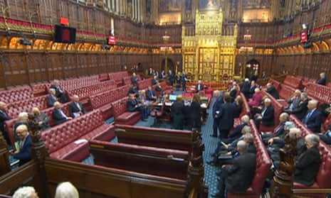 The House of Lords this evening.