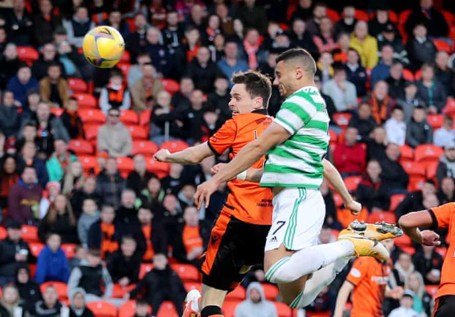 Celtic's Georgios Giakoumakis heads home in the 53rd minute to open the scoring.