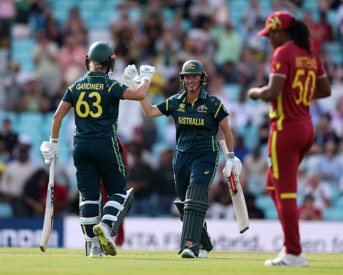 Mooney and Gardner overwhelm West Indies to ease Australia to T20 World Cup final