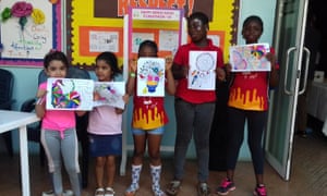 Mani now conducts workshops in schools in Lagos.