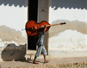 A musician in Cuba