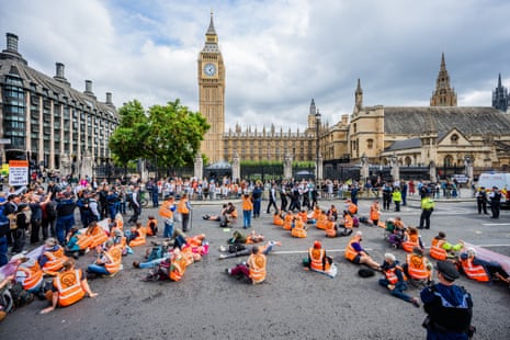 Just Stop Oil protest.