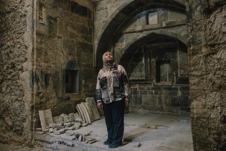 Architect Layla Saleh, head of the reconstruction team of Al-Tahera Church