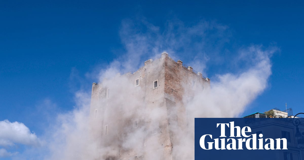 Rome: worker trapped and one injured after part of medieval tower collapses