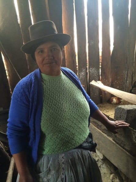 Dina Medina, a guinea pig breeder in Peru