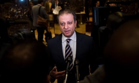 Preet Bharara met with Donald Trump late last year and told reporters afterward that he had ‘agreed to stay on’.