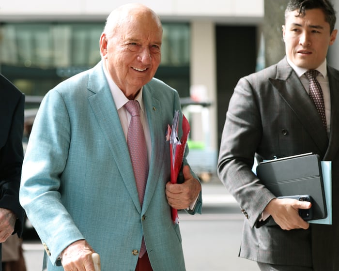Prominent athlete tells Alan Jones trial he sent shirtless photo before unwanted kiss he wished ‘never happened’