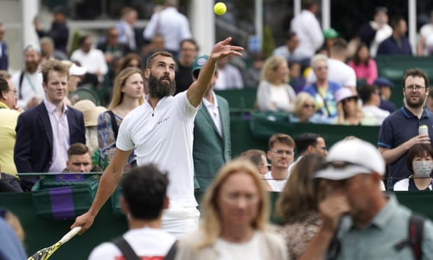 Benoît Paire had a lot going on during his first-round loss.