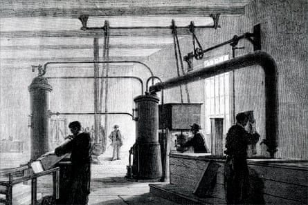 Ice production in the 19th century.
