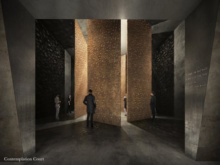 Artist’s impression of Contemplation Court at the Holocaust memorial.