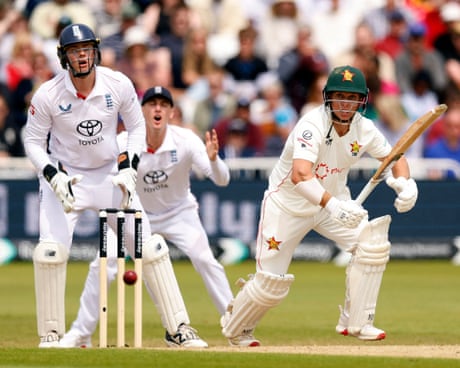 England v Zimbabwe: men’s cricket Test, day three – live