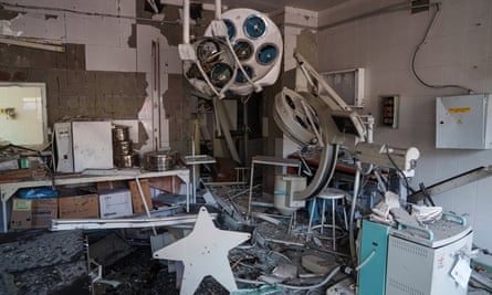 Damaged hospital equipment