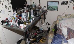 A bedroom in Steven Bracher’s home