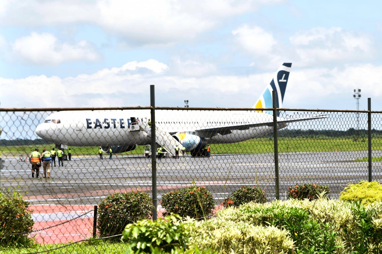 a plane at an airport
