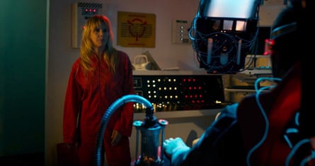 Rosanna Arquette in a futuristic lab, from her new film, Futra Days
