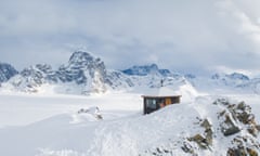 Don Sheldon’s mountain cabin in Alaska