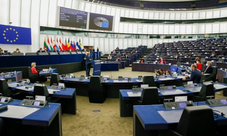 A plenary session of the European parliament in Strasbourg.