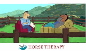 Never a series to simplify things into black and white ... BoJack attends therapy in season six of the show.