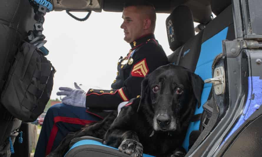 Lance Cpl Jeff DeYoung and Cena took the ride together.