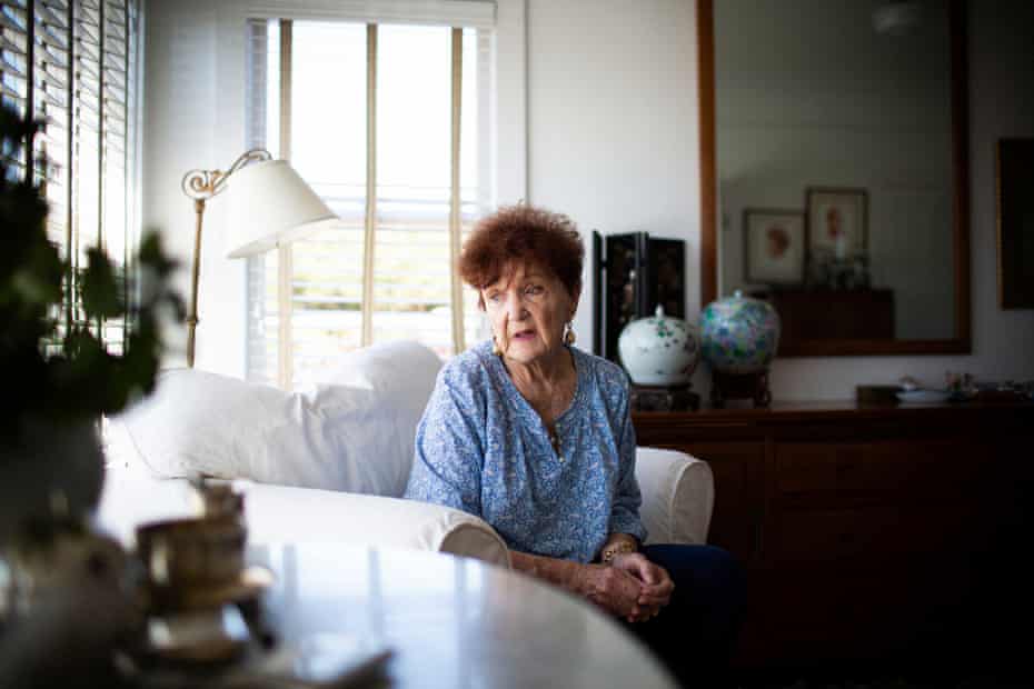 Sue Gibson, at her home in Mendocino. She’s been finding ways to conserve water, including shorter showers.