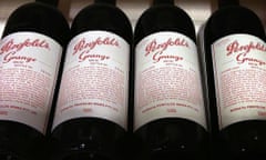 Penfolds Grange red wine on sale in Sydney