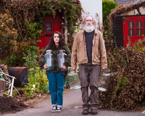 Beautiful friends … Lauren Patel as Kacey and Pearce Quigley as Michael in Small Prophets.