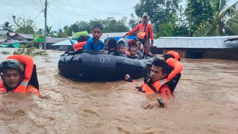 Deadly floods and landslides hit southern Philippines as Storm Nalgae approaches – video