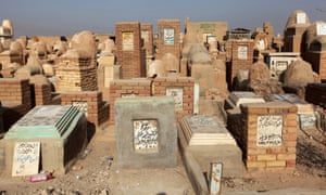 Tombs are seen at the Wadi al-Salam cemetery, Arabic for “Peace Valley”, in Najaf, south of Baghdad, Iraq, August 3, 2016.