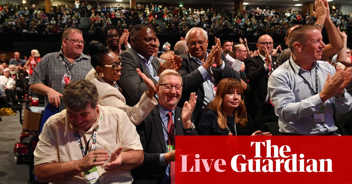 Brexit: Labour delegates back Corbyn and reject plan to campaign for remain – live news