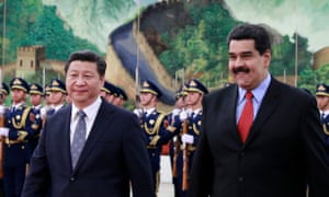 Nicolás Maduro, right, meets the Chinese president, Xi Jinping, during a visit to China in 2014.