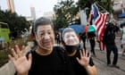 Hong Kong protesters defy ban on masks as they clash with police