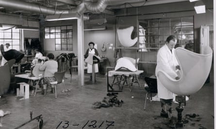 Production of the Egg Chair in Denmark in 1963