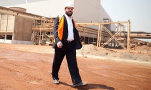Dan Gertler at the Katanga mine in south-east DRC in 2012.