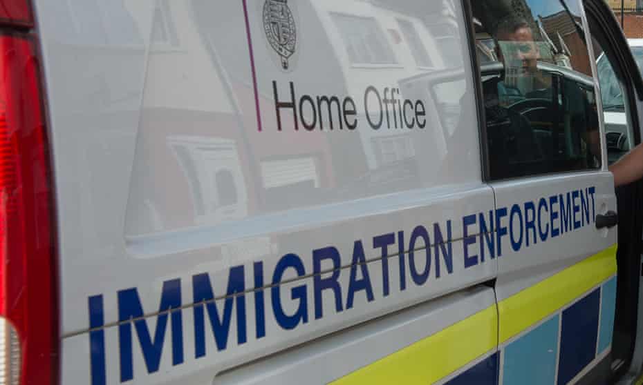 Immigration enforcement van